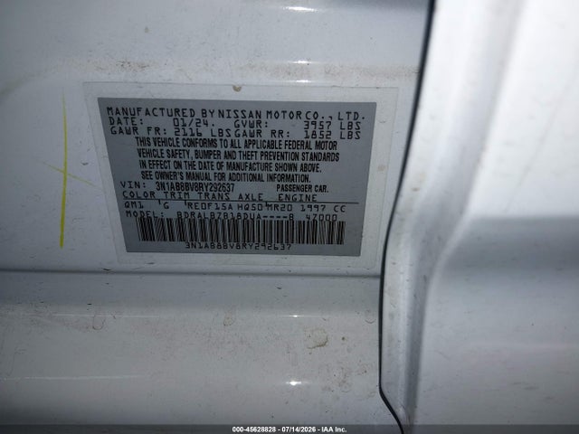 Nissan SENTRA S 2024 3N1AB8BV8RY292637 Image 9