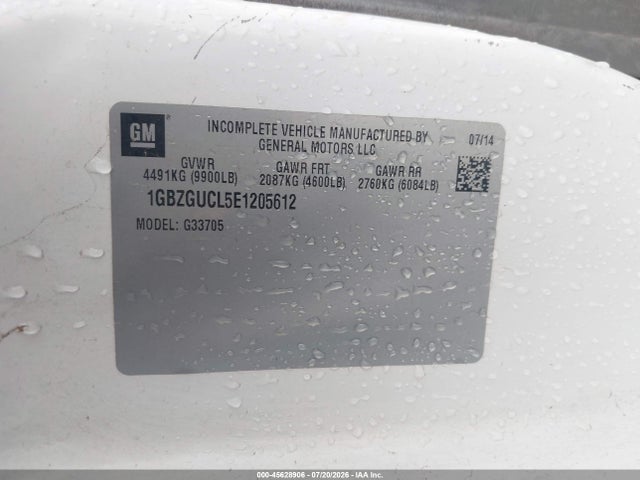1GBZGUCL5E1205612 Chevrolet Express 3500