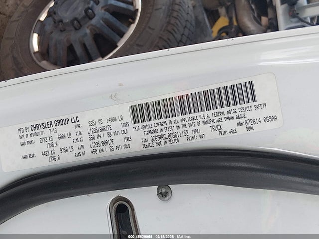 Продажа на аукционе авто 2013 Ram 3500 Tradesman, vin: 3C63RRGL8DG611152, номер лота: 45629065