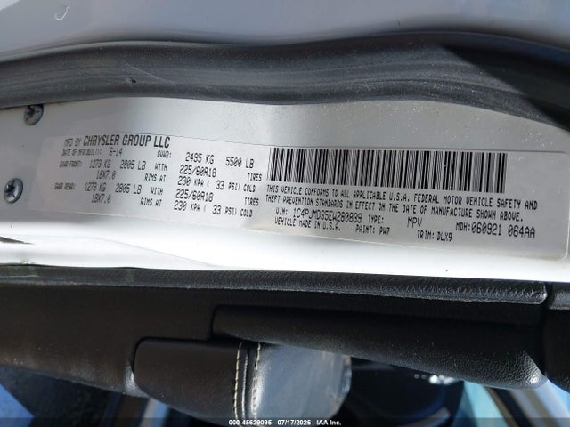 Продажа на аукционе авто 2014 Jeep Cherokee Limited, vin: 1C4PJMDS5EW280839, номер лота: 45629095