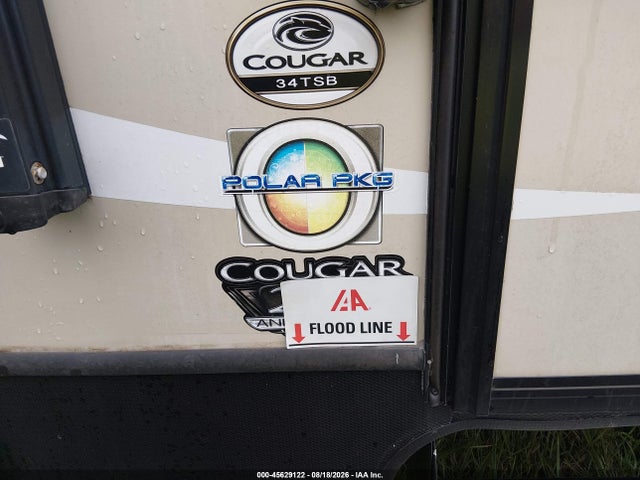 2019 Keystone Cougar 34tsb Travel Trailer მანქანა იყიდება აუქციონზე, vin: 4YDT34T25KV502692, აუქციონის ნომერი: 45629122