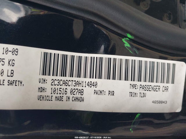 45629137 :رقم المزاد ، 2C3CA6CT3AH114840 vin ، 2010 Chrysler 300c Hemi مزاد بيع