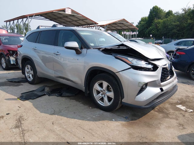2020 Toyota Highlander Hybrid Le მანქანა იყიდება აუქციონზე, vin: 5TDBBRCH7LS512249, აუქციონის ნომერი: 45629176
