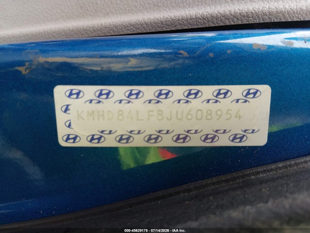 45629178 :رقم المزاد ، KMHD84LF8JU608954 vin ، 2018 Hyundai Elantra Value Edition مزاد بيع