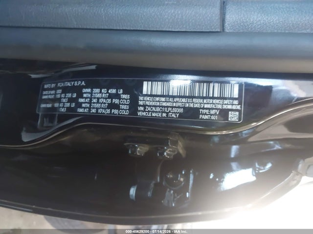 45629200 :رقم المزاد ، ZACNJBC11LPL69366 vin ، 2020 Jeep Renegade Trailhawk 4x4 مزاد بيع