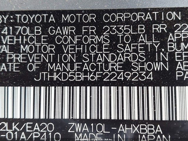 Продаж на аукціоні авто 2015 Lexus Ct 200h, vin: JTHKD5BH6F2249234, номер лоту: 45629227