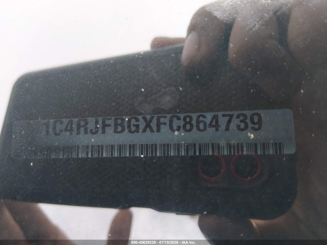 Продаж на аукціоні авто 2015 Jeep Grand Cherokee Limited, vin: 1C4RJFBGXFC864739, номер лоту: 45629339