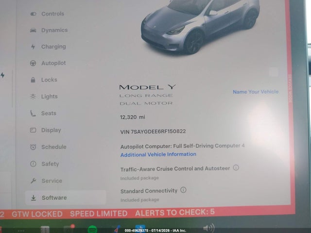 Aukcja sprzedaży 2024 Tesla Model Y Long Range Dual Motor All-wheel Drive, vin: 7SAYGDEE6RF150822, numer aukcji: 45629375