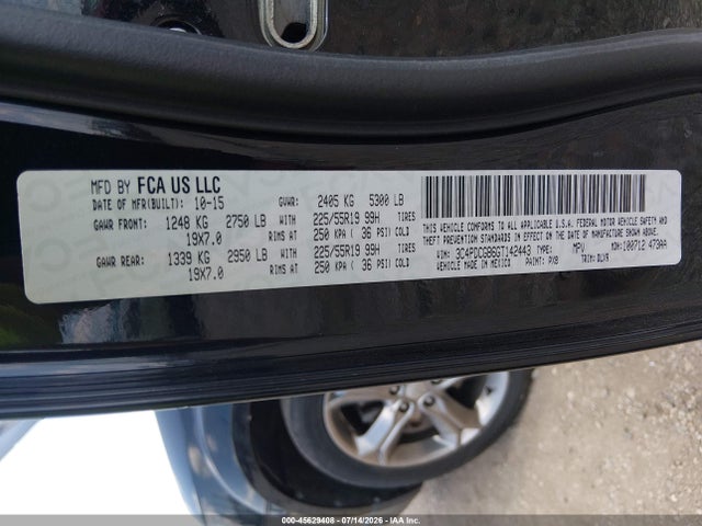 Продажа на аукционе авто 2016 Dodge Journey Crossroad Plus, vin: 3C4PDCGB6GT142443, номер лота: 45629408