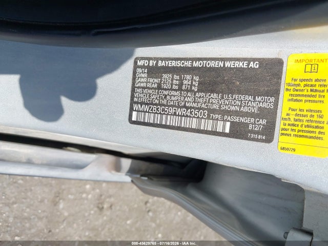 Mini Countryman Cooper 2015 WMWZB3C59FWR43503 Image 9