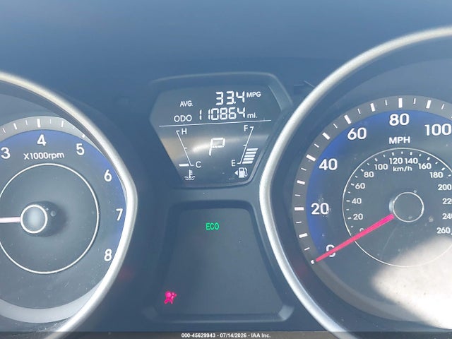 2013 Hyundai Elantra Gls მანქანა იყიდება აუქციონზე, vin: KMHDH4AE3DU007031, აუქციონის ნომერი: 45629943