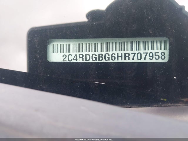 Aukcja sprzedaży 2017 Dodge Grand Caravan Se, vin: 2C4RDGBG6HR707958, numer aukcji: 45630034