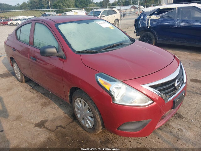 2015 Nissan Versa 1.6 S+ მანქანა იყიდება აუქციონზე, vin: 3N1CN7AP5FL826389, აუქციონის ნომერი: 45630057