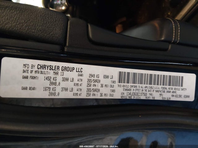 Продажа на аукционе авто 2014 Jeep Grand Cherokee Limited, vin: 1C4RJEBG3EC157569, номер лота: 45630087