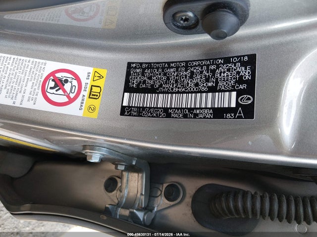 Продажа на аукционе авто 2019 Lexus Ux 200, vin: JTHY3JBH6K2000786, номер лота: 45630131