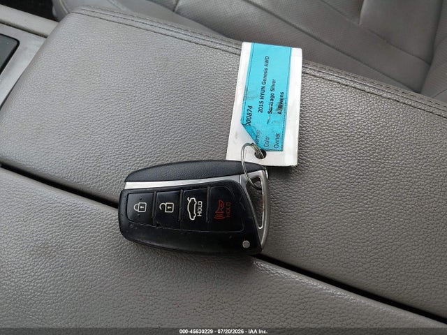 2015 Hyundai Genesis 3.8 მანქანა იყიდება აუქციონზე, vin: KMHGN4JE9FU094457, აუქციონის ნომერი: 45630229