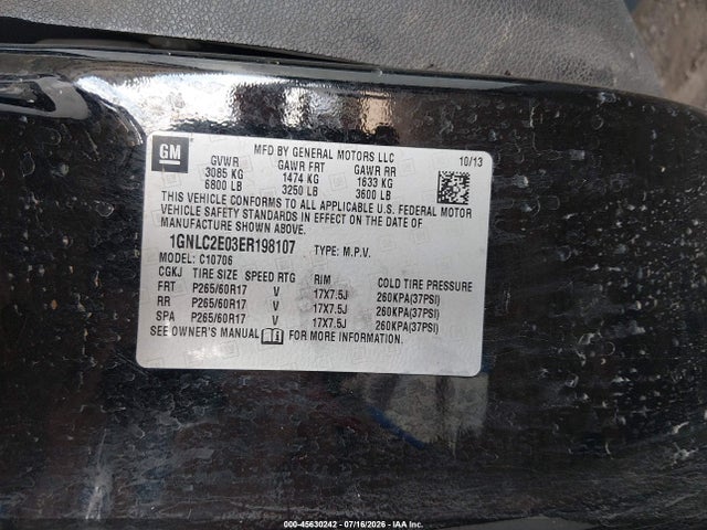 1GNLC2E03ER198107 Chevrolet Tahoe Commercial