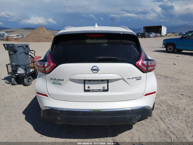 Продаж на аукціоні авто 2018 Nissan Murano Platinum, vin: 5N1AZ2MH4JN130689, номер лоту: 45630319