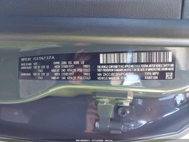 Jeep Renegade Trailhawk 2017 ZACCJBCB6HPG49181 Image 9