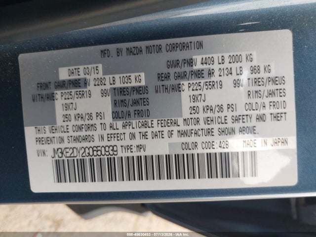 Aukcja sprzedaży 2016 Mazda Cx-5 Grand Touring, vin: JM3KE2DY2G0650939, numer aukcji: 45630453