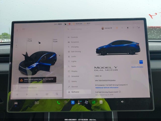 Продажа на аукционе авто 2026 Tesla Model Y All-wheel Drive/long Range Launch Series/premium All-wheel Drive, vin: 7SAYGAEE8TF628454, номер лота: 45630651