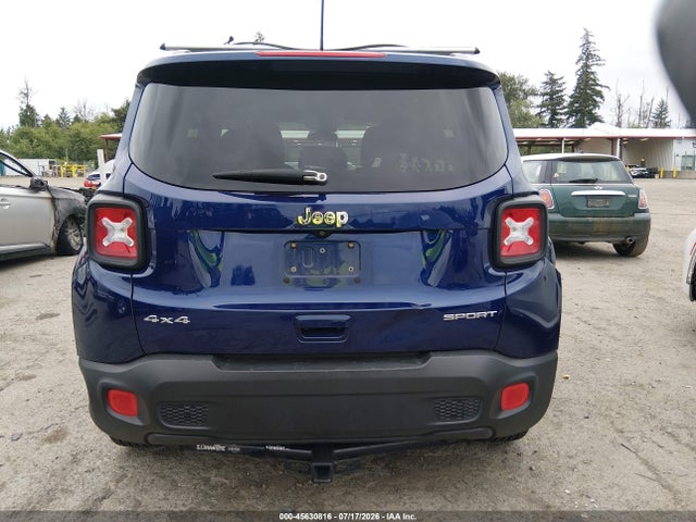 Aukcja sprzedaży 2018 Jeep Renegade Sport 4x4, vin: ZACCJBAB3JPH19339, numer aukcji: 45630816