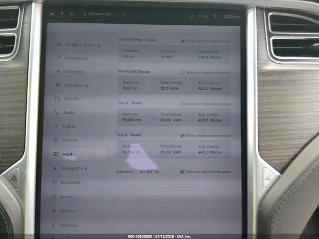 Tesla Model X 60d/70d/75d/90d/p100d 2016 5YJXCBE21GF006123 Image 7