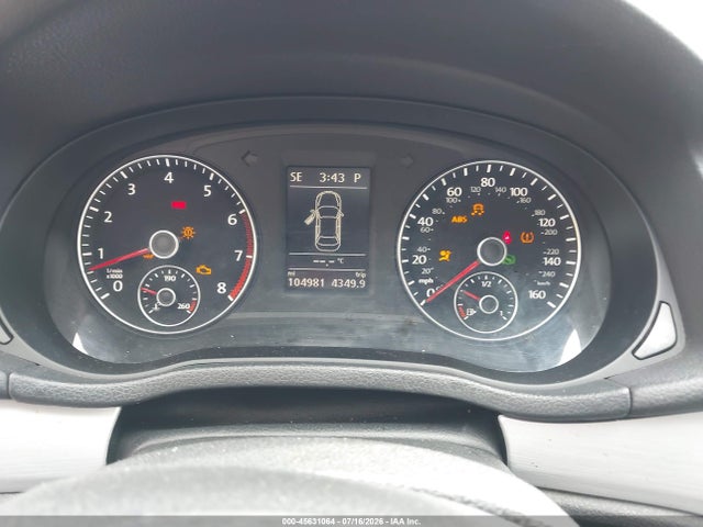2013 Volkswagen Passat 2.5l Se მანქანა იყიდება აუქციონზე, vin: 1VWBH7A34DC094274, აუქციონის ნომერი: 45631064