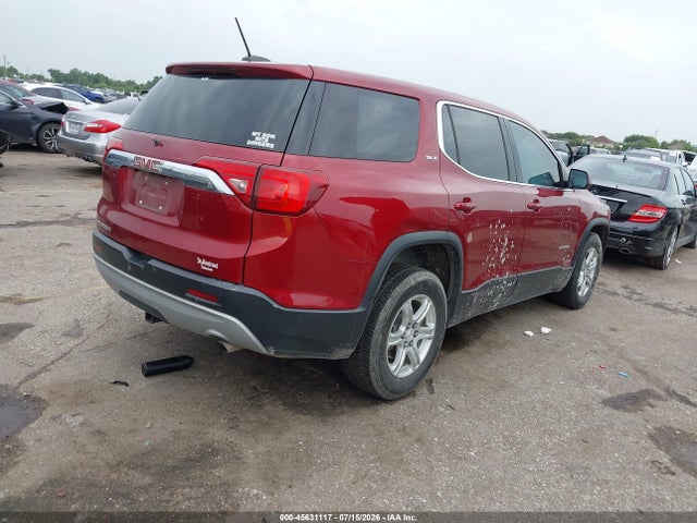 Продажа на аукционе авто 2019 Gmc Acadia Sle-1, vin: 1GKKNKLA4KZ293205, номер лота: 45631117