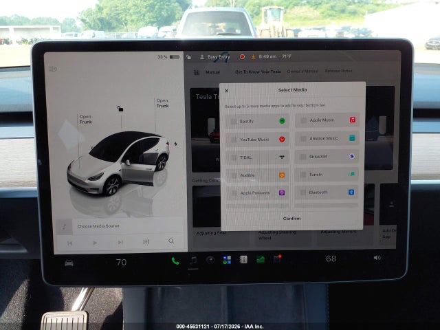Aukcja sprzedaży 2024 Tesla Model Y Long Range Dual Motor All-wheel Drive, vin: 7SAYGDEE9RA278551, numer aukcji: 45631121