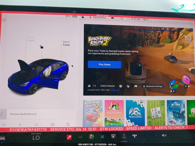 45631199 :رقم المزاد ، 5YJ3E1EA7KF431770 vin ، 2019 Tesla Model 3 Long Range/mid Range/standard Range/standard Range Plus مزاد بيع