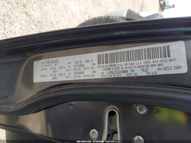 Продажа на аукционе авто 2018 Ram 1500 Lone Star Silver  4x2 5'7 Box, vin: 1C6RR6LT5JS149684, номер лота: 45631256