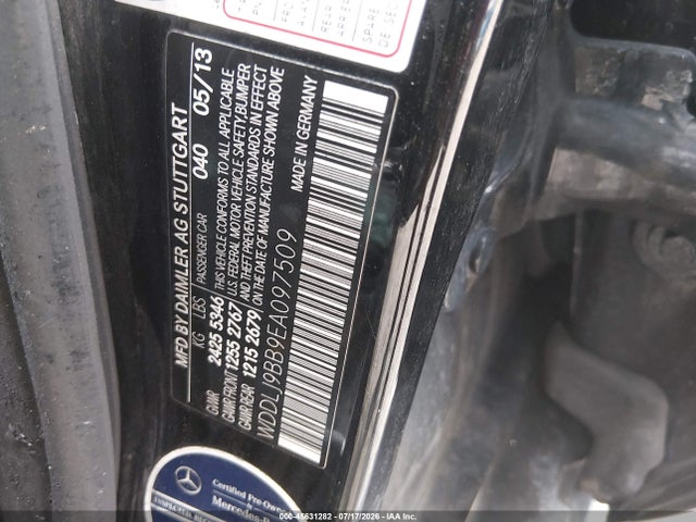45631282 :رقم المزاد ، WDDLJ9BB9EA097509 vin ، 2014 Mercedes-benz Cls 550 4matic مزاد بيع