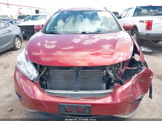 2016 Nissan Murano Sv მანქანა იყიდება აუქციონზე, vin: 5N1AZ2MG5GN172031, აუქციონის ნომერი: 45631781