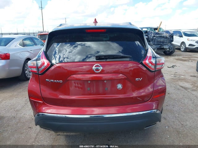 2016 Nissan Murano Sv მანქანა იყიდება აუქციონზე, vin: 5N1AZ2MG5GN172031, აუქციონის ნომერი: 45631781