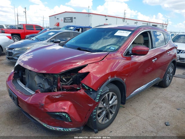 2016 Nissan Murano Sv მანქანა იყიდება აუქციონზე, vin: 5N1AZ2MG5GN172031, აუქციონის ნომერი: 45631781