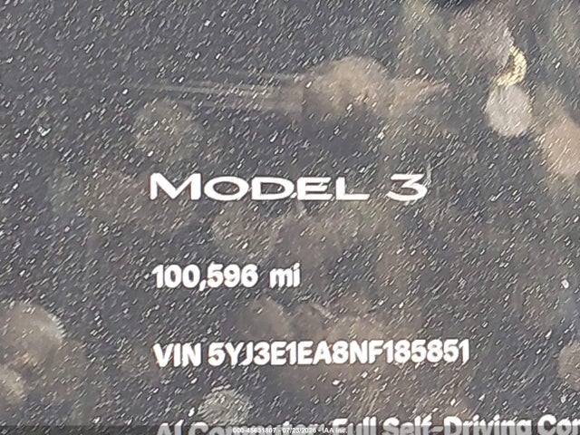 Aukcja sprzedaży 2022 Tesla Model 3 Rear-wheel Drive, vin: 5YJ3E1EA8NF185851, numer aukcji: 45631807