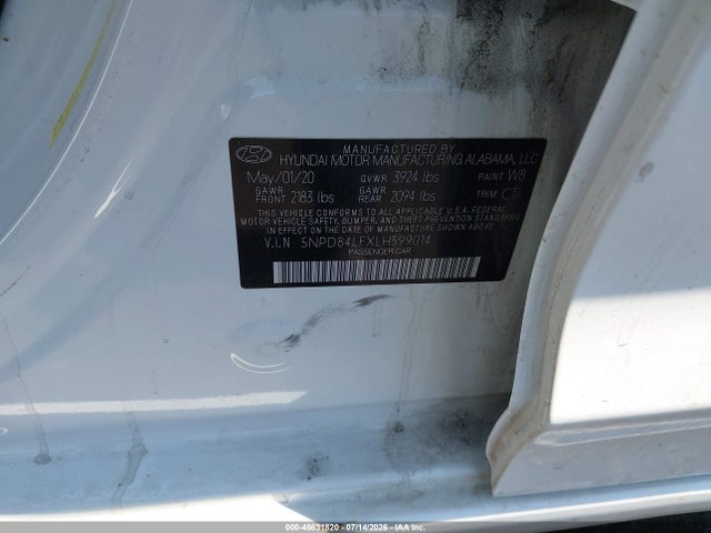 Hyundai Elantra Value Edition 2020 5NPD84LFXLH599014 Image 9