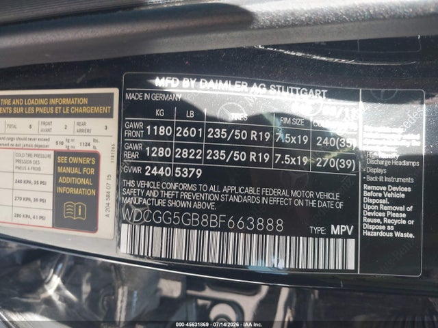 Продаж на аукціоні авто 2011 Mercedes-benz Glk 350, vin: WDCGG5GB8BF663888, номер лоту: 45631869