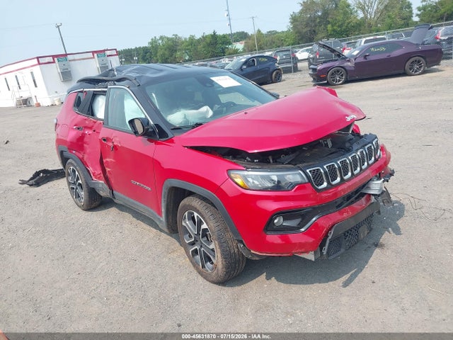 45631870 :رقم المزاد ، 3C4NJDCN7PT523384 vin ، 2023 Jeep Compass Limited 4x4 مزاد بيع