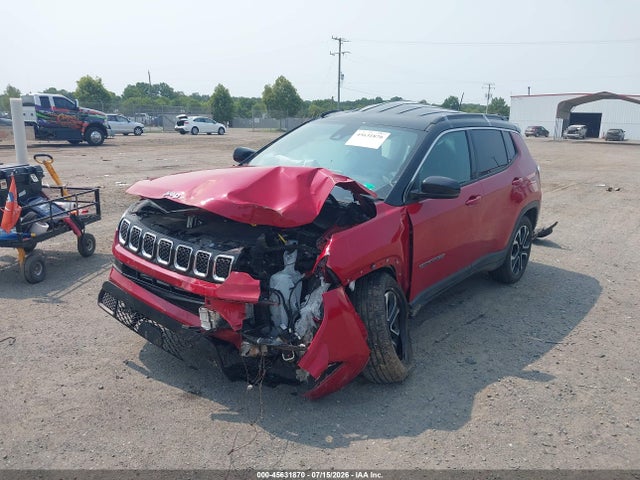 45631870 :رقم المزاد ، 3C4NJDCN7PT523384 vin ، 2023 Jeep Compass Limited 4x4 مزاد بيع