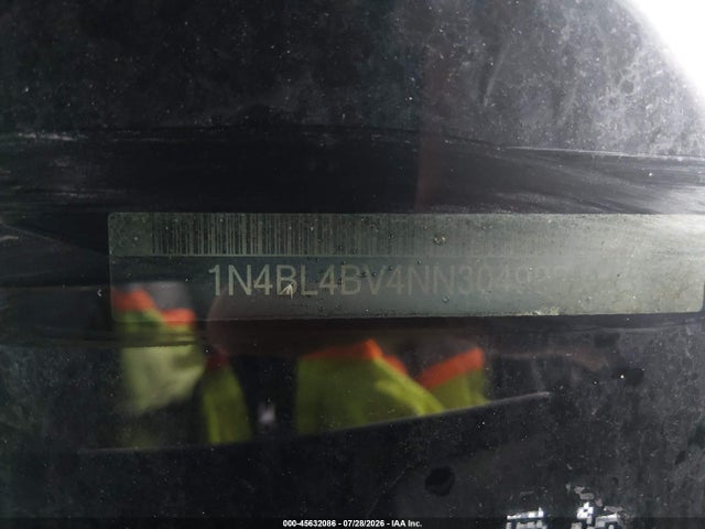 2022 Nissan Altima S Fwd მანქანა იყიდება აუქციონზე, vin: 1N4BL4BV4NN304982, აუქციონის ნომერი: 45632086