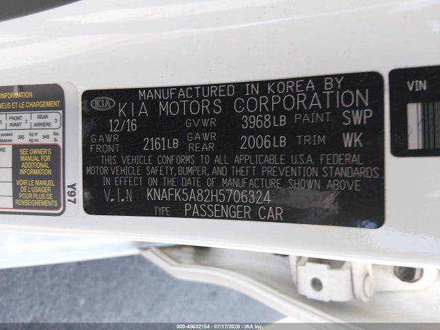 KIA FORTE LX 2017 KNAFK5A82H5706324 Image 9