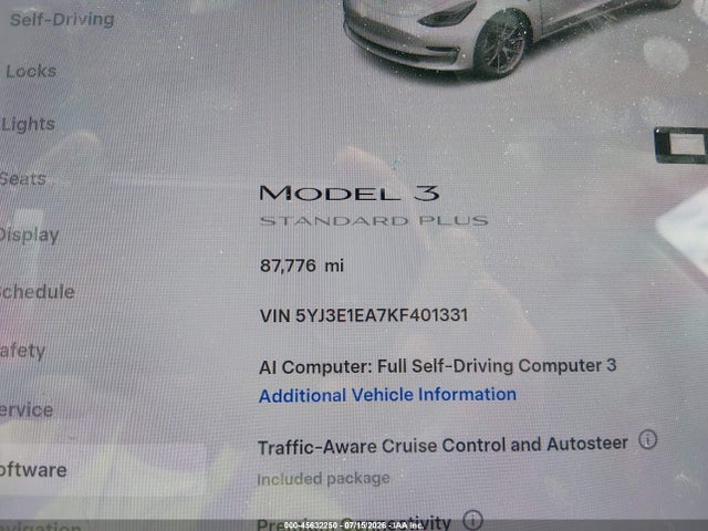 Tesla Model 3 Long Range/mid Range/standard Range/standard Range Plus 2019 5YJ3E1EA7KF401331 Image 13
