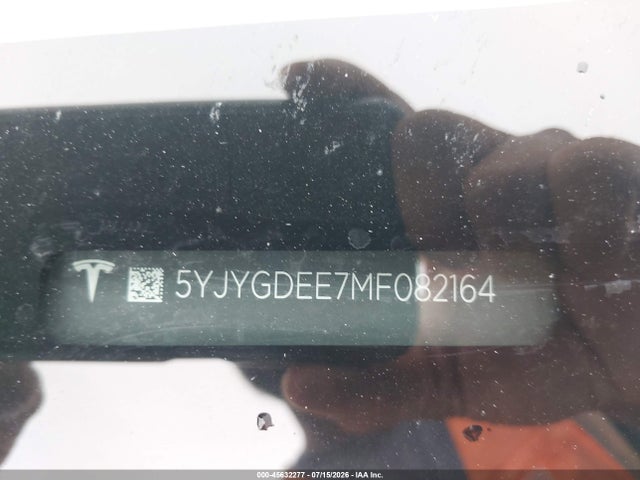 45632277 :رقم المزاد ، 5YJYGDEE7MF082164 vin ، 2021 Tesla Model Y Long Range Dual Motor All-wheel Drive مزاد بيع