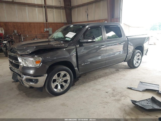 2019 Ram 1500 Big Horn/lone Star  4x4 5'7 Box მანქანა იყიდება აუქციონზე, vin: 1C6SRFFT9KN756460, აუქციონის ნომერი: 45632292
