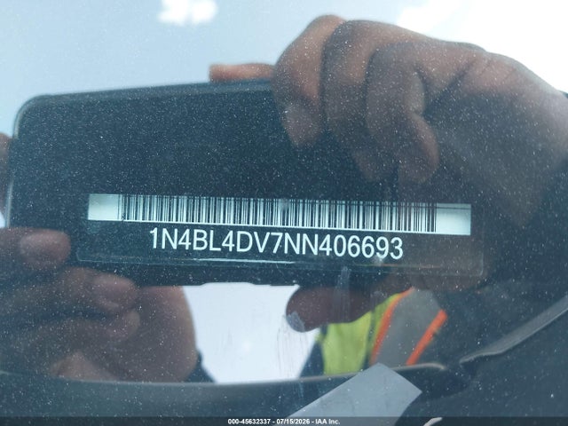 Продаж на аукціоні авто 2022 Nissan Altima Sv Fwd, vin: 1N4BL4DV7NN406693, номер лоту: 45632337