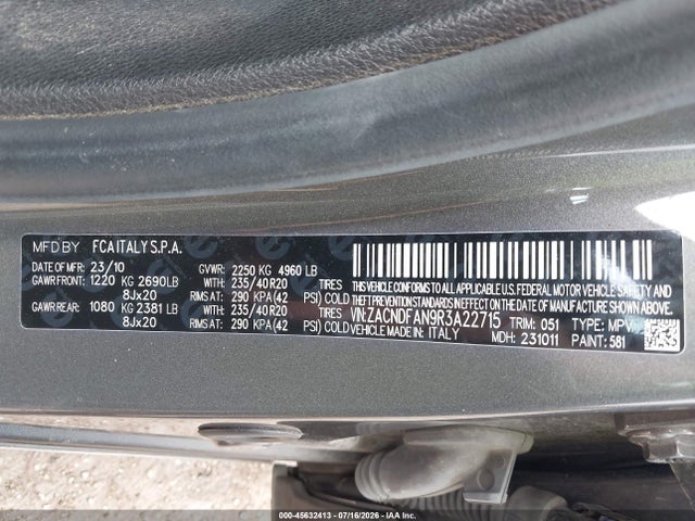 ZACNDFAN9R3A22715 Dodge Hornet Gt Awd