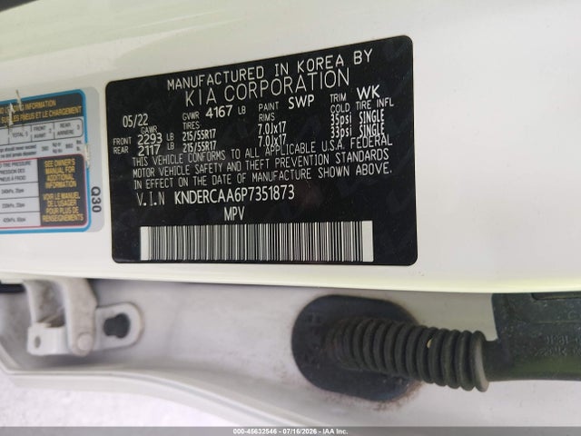 2023 Kia Seltos Ex მანქანა იყიდება აუქციონზე, vin: KNDERCAA6P7351873, აუქციონის ნომერი: 45632546