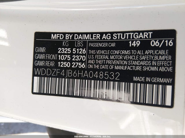 Mercedes-Benz E 300 2017 WDDZF4JB6HA048532 Image 9